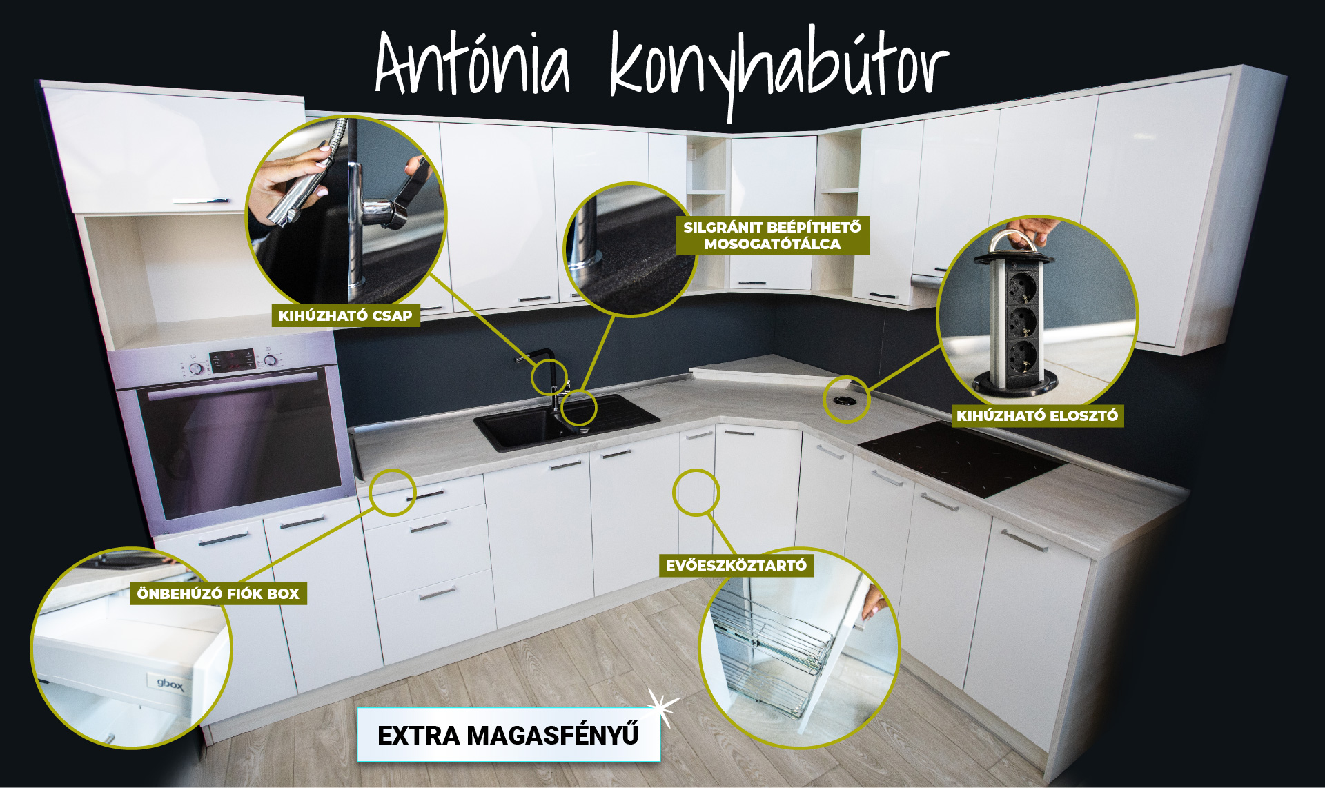 World Bútorbolt Vértesszőlős - Antónia konyhabútor kompletten